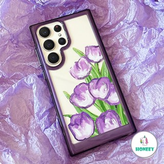 SAMSUNG เคสโทรศัพท์มือถือ ลายดอกทิวลิป เหมาะกับฤดูร้อน สําหรับ A23 A13 A04 A32 A12 A22 4G s21 Ultra S23 S22 Ultra A50s A30s A52 4G 5G A52S A51 A10S A71 A73 5G