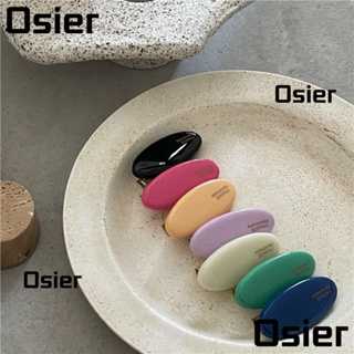 Osier1 กิ๊บติดผมอะคริลิค ทรงวงรี สีแคนดี้ 5 ชิ้น