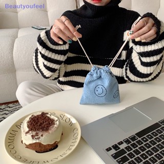 [Beautyoufeel] กระเป๋าถือ กระเป๋าใส่เหรียญ แบบหูรูด ลายหน้ายิ้มน่ารัก สําหรับเด็กผู้หญิง