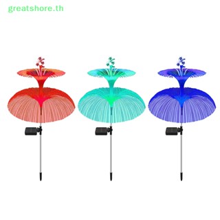 Greatshore โคมไฟ Led พลังงานแสงอาทิตย์ รูปแมงกะพรุน 7 สี สําหรับตกแต่งสวน TH