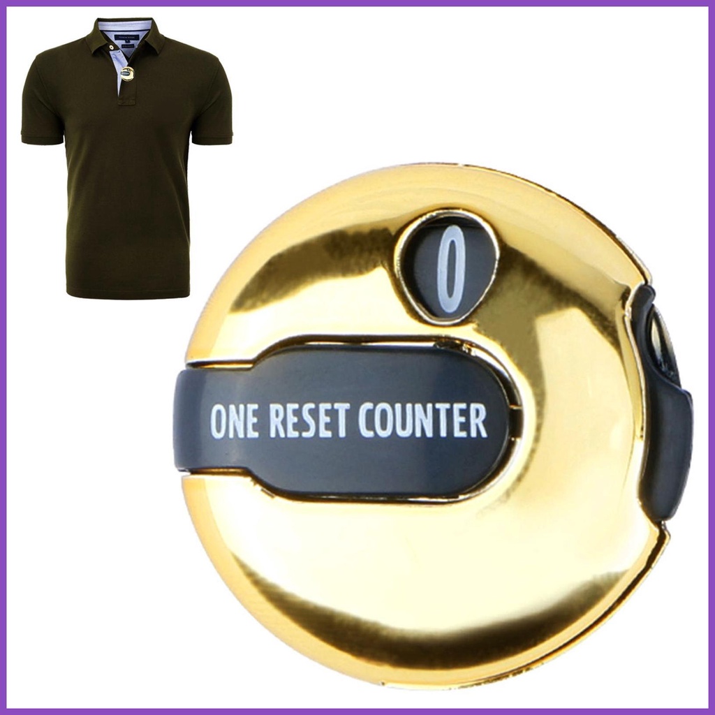 Golf Score Counter Portable Golf Score Counter Clicker Golf Score Keeper พร้อม Touch Reset และ Clip 