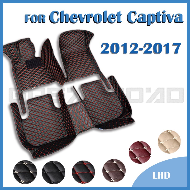 Rhd รถสําหรับ Chevrolet Captiva Seven ที่นั่ง 2012 2013 2014 2015 2016 2017 Custom Auto Foot Pads อุปกรณ์ตกแต่งภายใน
