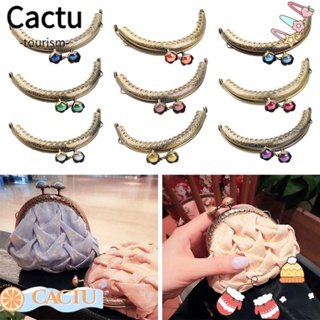 Cactu กรอบเข็มกลัดโลหะ ขนาดเล็ก สไตล์วินเทจ อุปกรณ์เสริม สําหรับติดกระเป๋า