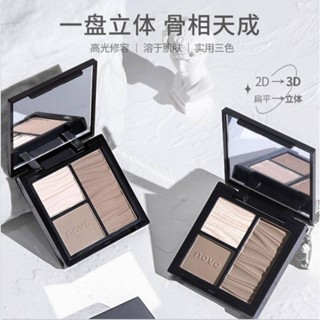 Novo พาเลทคอนทัวร์ ไฮกลอส อเนกประสงค์ สามสี สําหรับแต่งหน้า