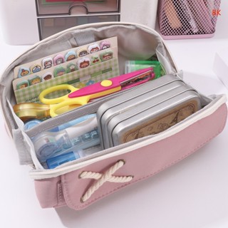 Bk INS กระเป๋าดินสอ ผ้าลูกฟูก รูปทรงเรือ เรียบง่าย สร้างสรรค์ กระเป๋าเครื่องเขียน กระเป๋าปากกา กระเป๋าจัดหา