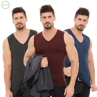 GORGEOUS~Undershirt Mens Leisure Breathable Plus Size Plus Velvet Tank Underwear