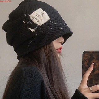 Maurice Cool Beanie หมวกบีนนี่ หวาน แปลกใหม่ จับคู่สตรีท สวมผ้า หมวกฮิปฮอป สไตล์เกาหลี