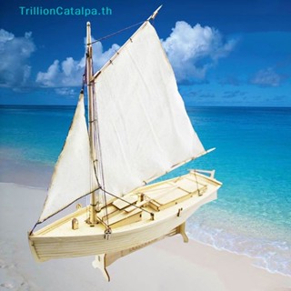 Trillioncatalpa โมเดลเรือใบ 1:70 DIY สําหรับตกแต่ง
   Th