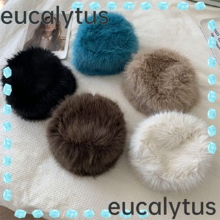 Eucalytus1 หมวกขนมิงค์เทียม หรูหรา ให้ความอบอุ่น แฟชั่นฤดูใบไม้ร่วง และฤดูหนาว สําหรับตกปลา Y2k