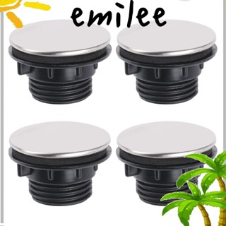 Emilee ปลั๊กก๊อกน้ําอ่างล้างจาน สีดํา 4 ชิ้น