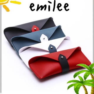 Emilee กระเป๋าแว่นตากันแดด หนัง PU น้ําหนักเบา แฟชั่นสําหรับผู้หญิง