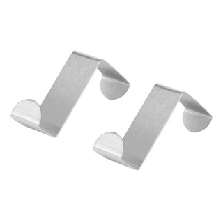 【yunhai】2pcs Stainless Steel Kitchen Cabinet Draw Over Door Hook Clothes Hanger Holder