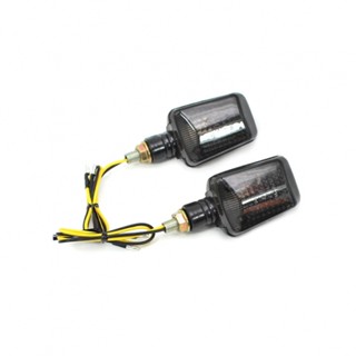 ไฟเลี้ยวพลาสติก 12V 2 สาย 8 มม. สําหรับรถจักรยานยนต์ 2 ชิ้น