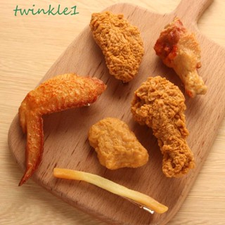 Twinkle1 กิ๊บติดผม โลหะผสม รูปปีกไก่จําลอง สไตล์เกาหลี