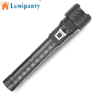 Lumiparty XHP90 ไฟฉาย LED กันน้ํา ซูมได้ ชาร์จ USB สําหรับตั้งแคมป์