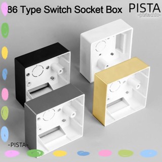 Pista กล่องซ็อกเก็ตสวิตช์ PVC ติดผนัง สําหรับบ้าน