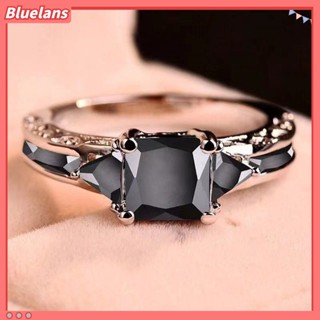 【 Bluelans 】แหวน ประดับเพทาย ทรงเรขาคณิต สไตล์วินเทจ ยุโรป อเมริกา เครื่องประดับ สําหรับผู้หญิง