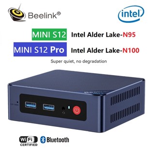 Beelink Mini S12 Intel Alder Lake N95/N100 คอมพิวเตอร์เกมมิ่ง ขนาดเล็ก PC Windows 11 Pro 8GB 256GB /16GB 500GB VS U59 Pro