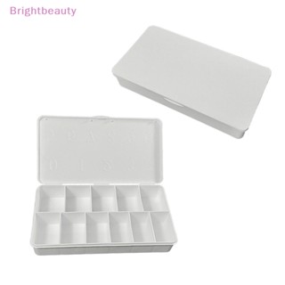 Brightbeauty กล่องเก็บพลอยเทียม 11 ช่อง สีขาว สําหรับตกแต่งเล็บปลอม TH