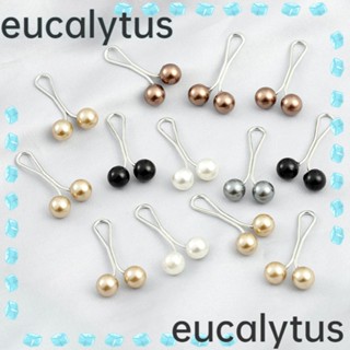 Eucalytus1 24 ชิ้น มุก คลิป อุปกรณ์เสริม ไข่มุก มุสลิม ผู้หญิง เข็มกลัด Pins