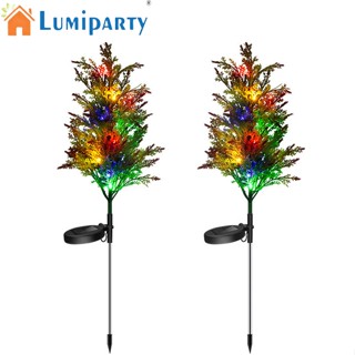 Lumiparty โคมไฟต้นไม้ พลังงานแสงอาทิตย์ กันน้ํา Ip65 2 โหมด สําหรับตกแต่งสวน ระเบียง ทางเดิน กลางแจ้ง