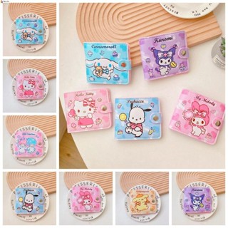 กระเป๋าสตางค์ หนัง Pu ลายการ์ตูน Melody Cinnamoroll แฟชั่นสําหรับนักเรียน