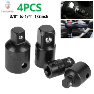 【TRSBX】Socket Adapter 4 Pcs Air Impact Set Black Converter Durable Accessories