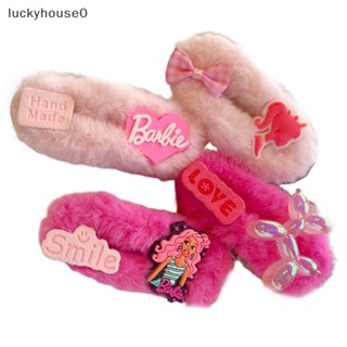 Luckyhouse0^^ กิ๊บติดผม สีชมพู สําหรับตุ๊กตาบาร์บี้ 1 ชิ้น