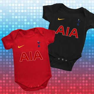 Tottenham Hotspur F.C. baju tidur bayi rompers bola sepak ชุดรอมเปอร์ครึ่งแขน สําหรับเด็กทารกแรกเกิด Lilywhites XKAD