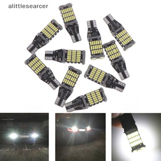 Alittlesearcer หลอดไฟถอยหลังรถยนต์ LED 45 SMD 4014 T15 W16W 6000K EN สีขาว 10 ชิ้น