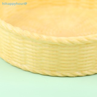 Hihappyhour ตะกร้าพลาสติกจิ๋ว สําหรับตกแต่งบ้านตุ๊กตา 1 ชิ้น