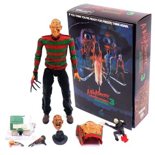 NECA Freddy Krueger Nightmare On Elm Street 3 Dream 7" Action Figure Model Toys