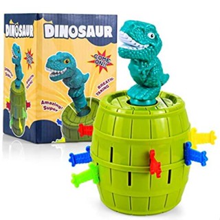 2-4 Players Darts Pop-up Dinosaur Toy Xmas Gift Jumping Dinosaur Buckets Novelty Stab Pop Up Toys Home