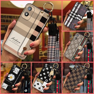 Kickstand protective Phone Case For Itel A18/Tecno POP6C Fashion Design Shockproof Wrist Strap Lanyard Phone Holder