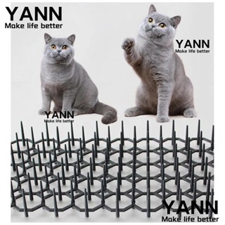 Yann1 เสื่อตาข่าย ป้องกันแมวแทง สําหรับไล่สัตว์ในสวน