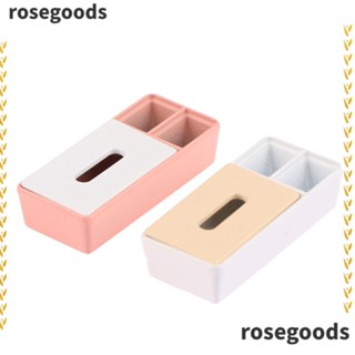 Rosegoods1 กล่องทิชชู่ ขนาดเล็ก 3.6*1.6*0.75 ซม. สําหรับบ้านตุ๊กตา OB11 1/12