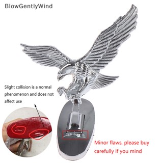 Blowgentlywind ป้ายสัญลักษณ์นกอินทรีย์ 3D โครเมี่ยม สําหรับรถยนต์ BGW