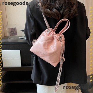 Rosegoods1 กระเป๋าสะพายไหล่แฟชั่น หนัง Pu หรูหรา