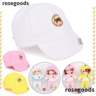 Rosegoods1 หมวกฟางลําลอง ลายตุ๊กตาสัตว์น่ารัก สีแคนดี้ แฟชั่น