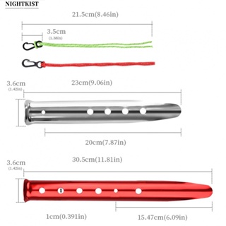 หมุดยึดเต็นท์ กันสาด อุปกรณ์เสริม สําหรับตั้งแคมป์ เดินป่า กลางแจ้ง