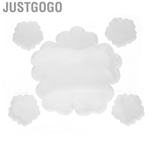 Justgogo Flower Cup Coaster  Reusable Resin Molds Durable Easy To Demould Soft for DIY Artwork Making Coasters Home Decor