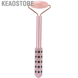 Keaostore Facial Beauty Roller  Anti‑Aging Natural Manual  Portable Jade Face for Care