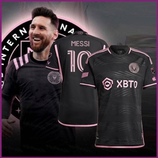 เสื้อยืดแขนสั้น ลายทีมชาติฟุตบอล NP2 2023-2024 Inter Miami CF Away Lionel Messi Jersey สําหรับผู้ชาย และผู้หญิง PN2