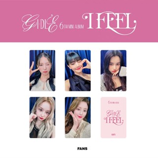 โปสการ์ดโลโม่ I-DLE 6th Mini Album I FEEL Miyeon Yuqi Shuhua Minnie Soyeon GIDLE Kpop จัดส่งรวดเร็ว 5 ชิ้น ต่อชุด