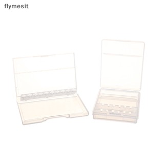 Flymesit กล่องพลาสติก 6 10 หลุม กันฝุ่น สําหรับจัดเก็บดอกสว่าน หัวเจียรเล็บ