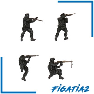 [Figatia2] โมเดลฟิกเกอร์ 1/72 สําหรับตกแต่งโต๊ะทราย 4 ชิ้น