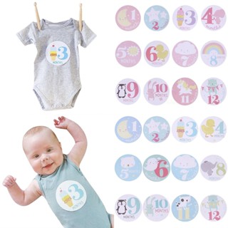 Baby Shower Girl Boy Infant Monthly Stickers New Born Photo Props 1 To 12months In Stocks YM Clearance sale