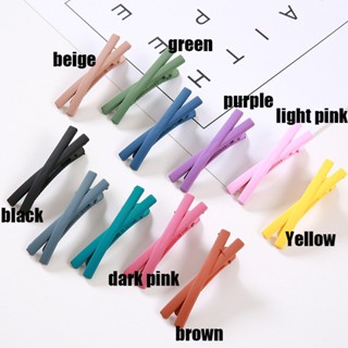 Girl cute matte color cross hair clip new arrival LY Clearance sale