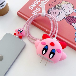 Star Kirby เคสป้องกันสายชาร์จ แบบนิ่ม 20w สําหรับ Apple Iphone 13 12 11pro