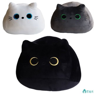 Kids Ball Black Cat Pillow Doll Plush Toy Cat Doll Children Cute Pillow หมอนผ้าฝ้าย TH1